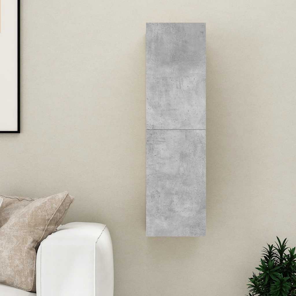 Betonszürke szerelt fa TV-szekrény 30,5 x 30 x 110 cm 11
