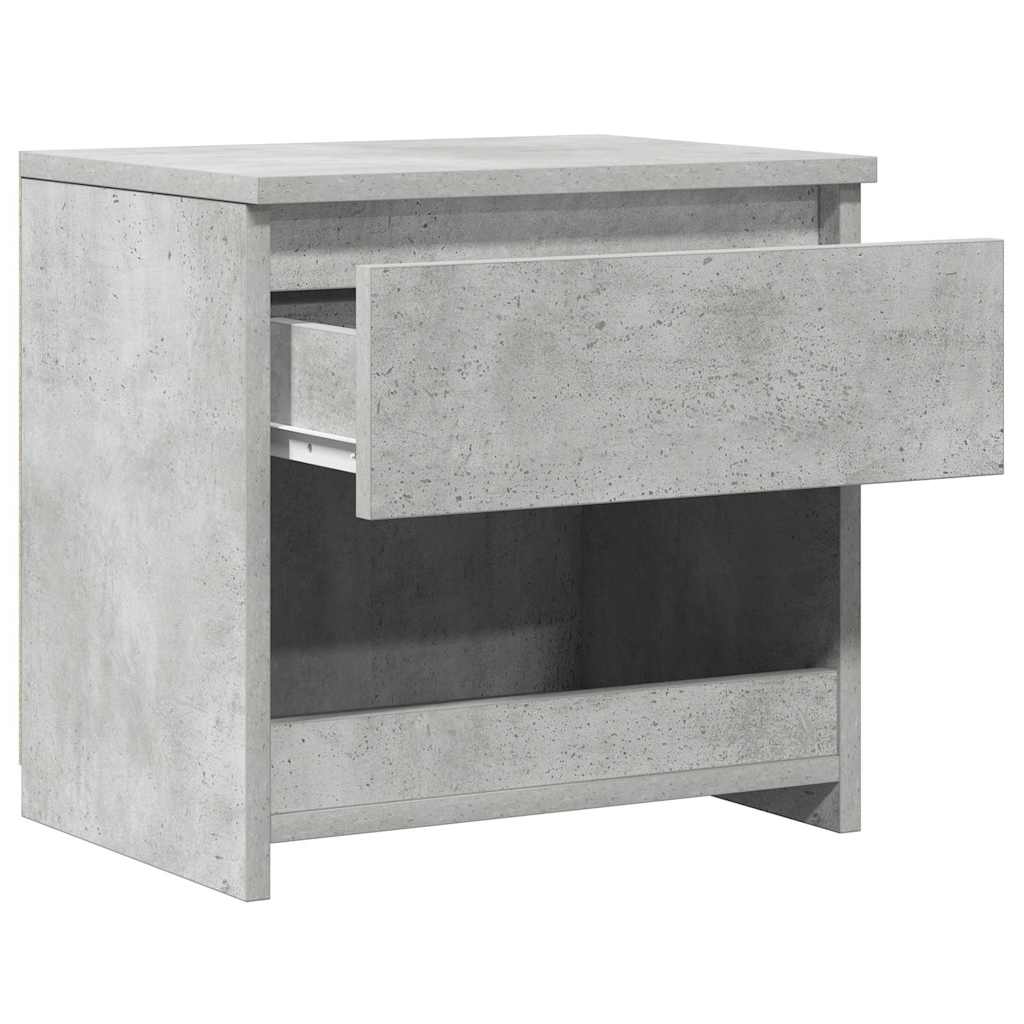 Betonszürke szerelt fa éjjeliszekrény 40 x 30 x 39 cm 9