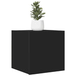 2 db fekete falra szerelhető TV-szekrény 30,5 x 30 x 30 cm