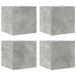 4 db betonszürke falra szerelhető TV-szekrény 30,5 x 30 x 30 cm 2