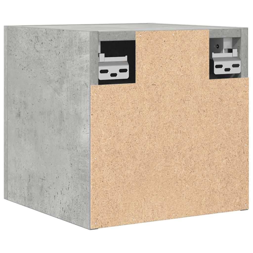 4 db betonszürke falra szerelhető TV-szekrény 30,5 x 30 x 30 cm 6