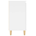 Fehér szerelt fa tálalószekrény tömör falábakkal 60x35x70 cm 6