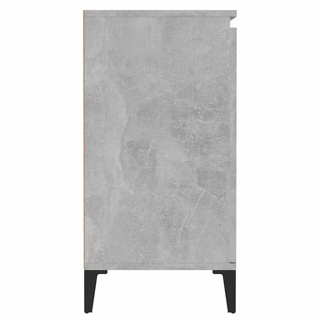 Betonszürke szerelt fa tálalószekrény 60 x 35 x 70 cm 6