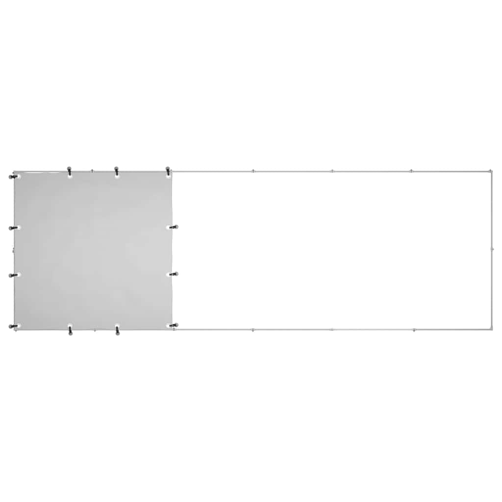 Ezüstszínű acél kutyakennel 330 x 110 x 110 cm 6