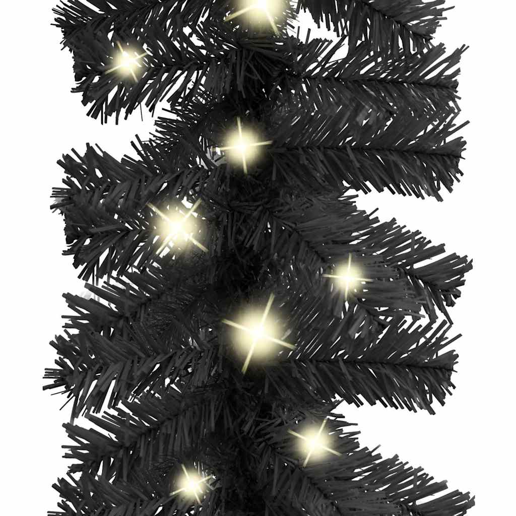 Fekete karácsonyi füzér LED-es izzókkal 20 m 5