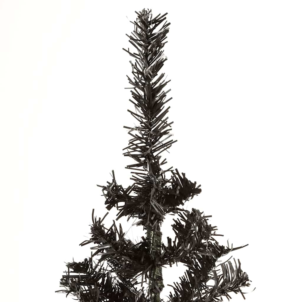 Fekete vékony karácsonyfa 150 cm 5