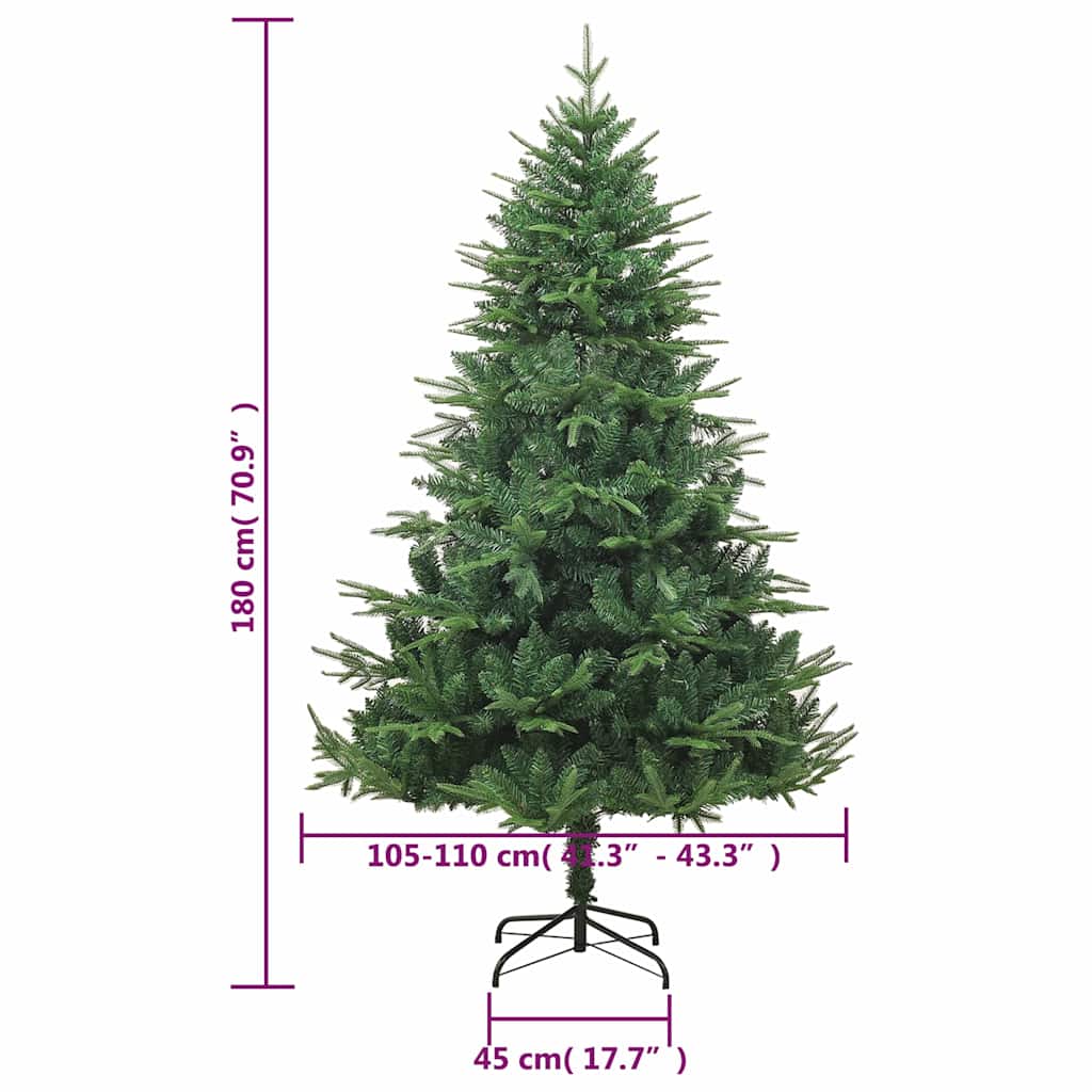 Zöld PVC és PE műkarácsonyfa 180 cm 6