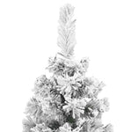 Zöld PVC vékony műkarácsonyfa hóval 120 cm 4