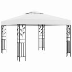 Fehér pavilon LED fényfüzérrel 3 x 3 m 3