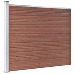 Barna WPC kerítéspanelszett 699 x 146 cm 3