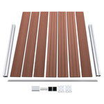 Barna WPC kerítéspanelszett 699 x 146 cm 5