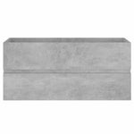 Betonszürke szerelt fa mosdószekrény beépített mosdókagylóval 6