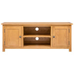 Tömör tölgyfa TV szekrény 110x35x44 cm 3