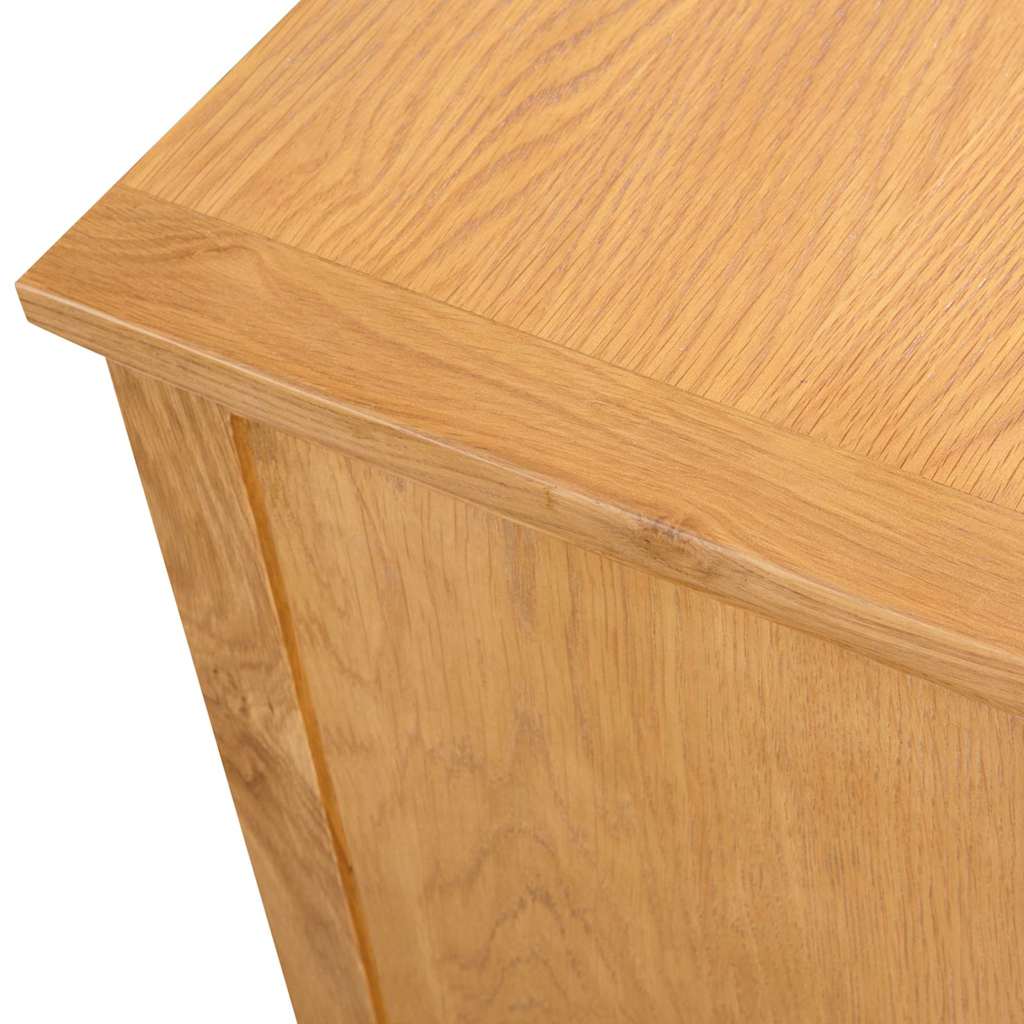 Tömör tölgyfa TV szekrény 110x35x44 cm 5