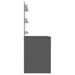 Szürke LED-es MDF sminkasztal 110 x 55 x 145 cm 4