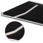 Antracitszürke szélérzékelős és LED-es napellenző 500 x 350 cm 4