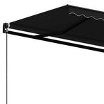 Antracitszürke kézzel kihúzható napellenző 400 x 350 cm 5