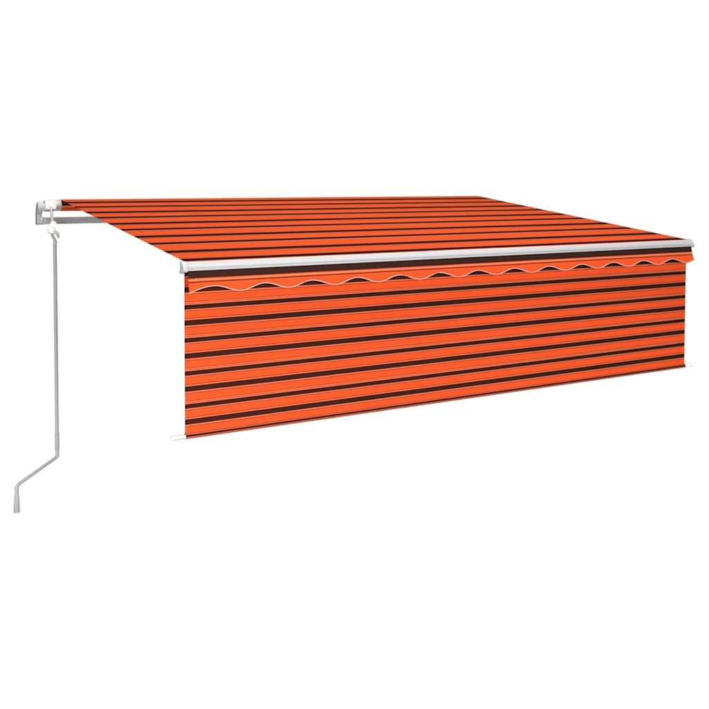 Automata redőnyös, LED-es, szélérzékelős napellenző 6x3 m 2