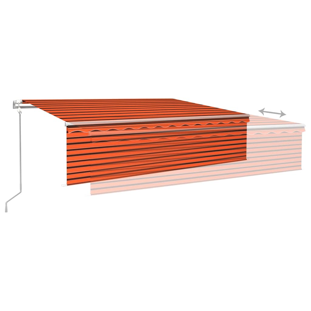 Automata redőnyös, LED-es, szélérzékelős napellenző 6x3 m 4
