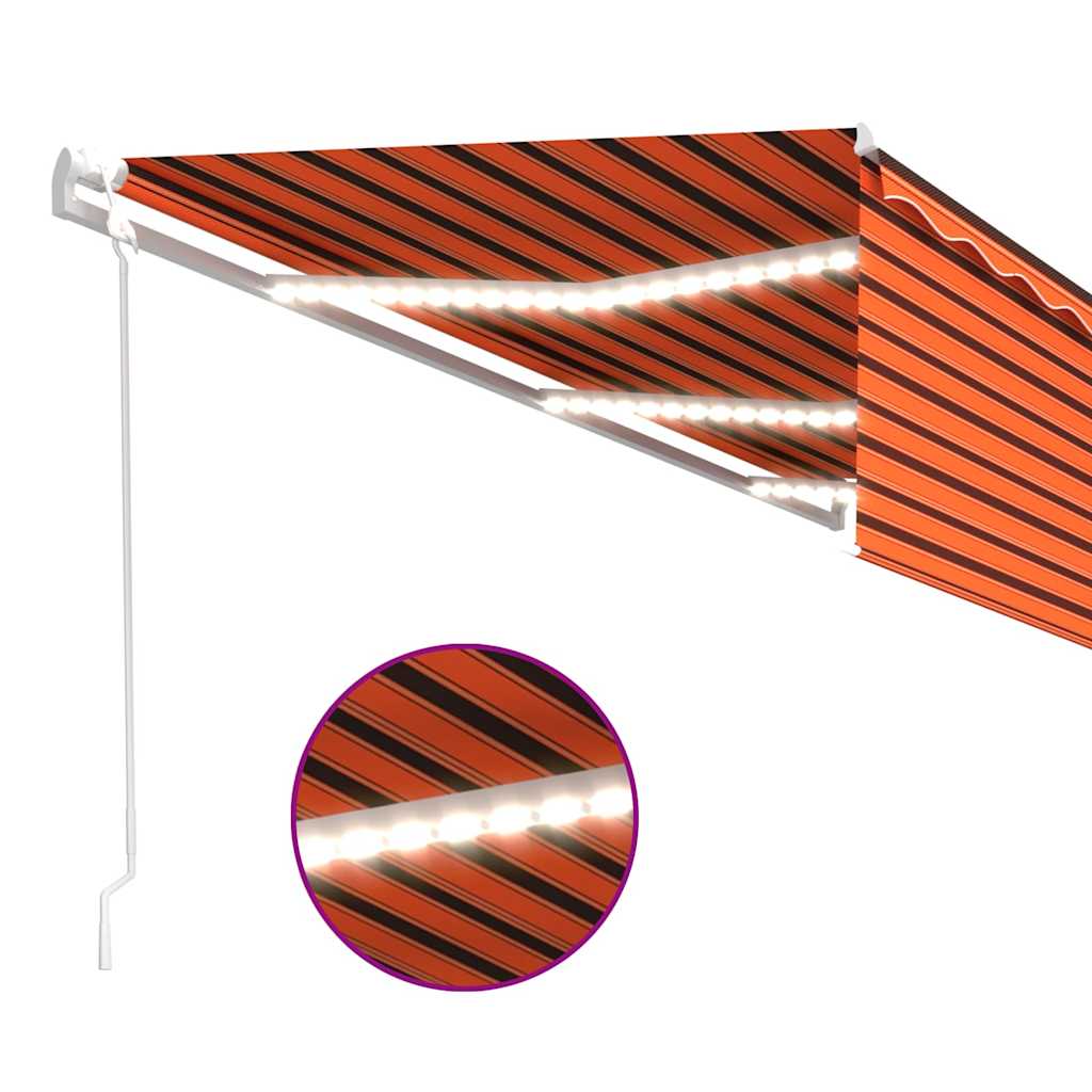 Automata redőnyös, LED-es, szélérzékelős napellenző 6x3 m 5