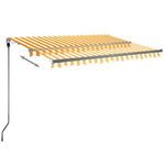 Sárga-fehér szélérzékelős és LED-es napellenző 300x250 cm 13