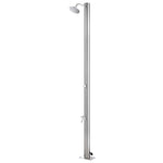 Rozsdamentes acél kerti zuhany szürke aljjal 220 cm 4