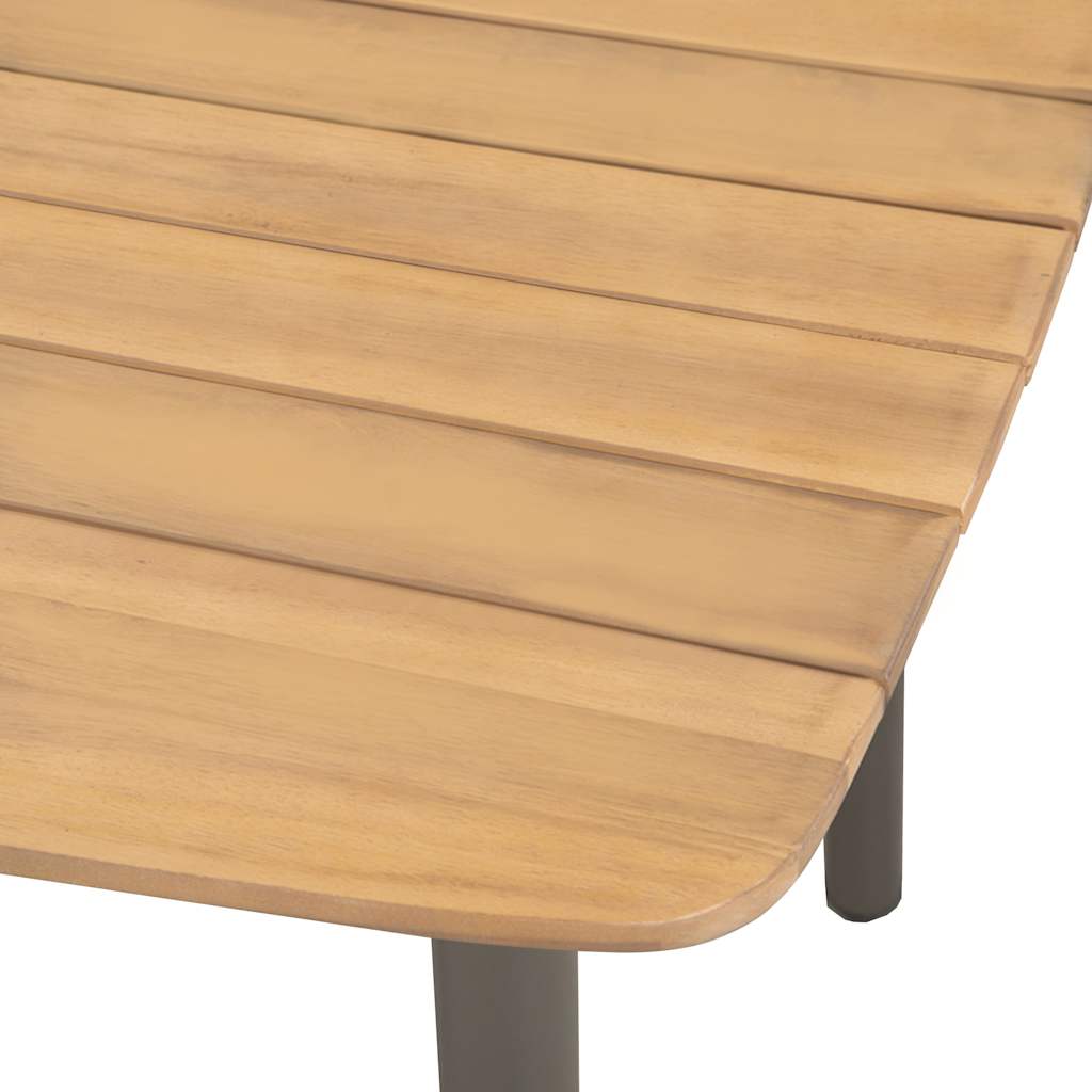 3 részes fekete polyrattan kerti étkezőgarnitúra 8