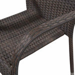 5 részes barna polyrattan kerti étkezőgarnitúra 5