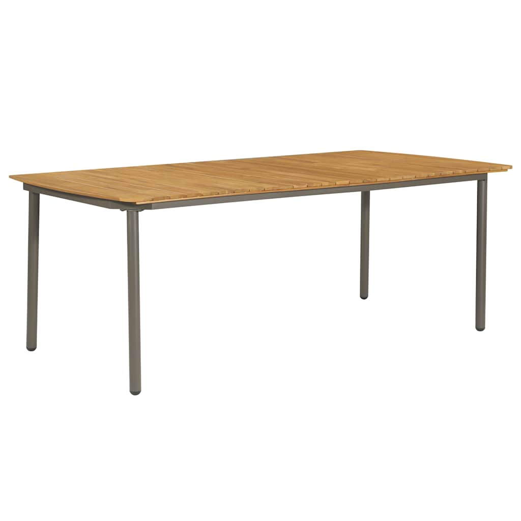 7 részes szürke polyrattan kerti étkezőgarnitúra 6