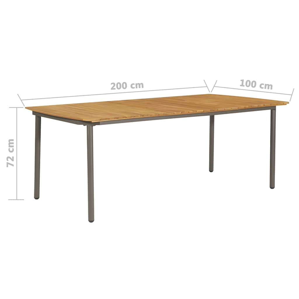 7 részes szürke polyrattan kerti étkezőgarnitúra 10
