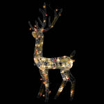 Színes rénszarvasos karácsonyi dekoráció 140 LED-del 128 cm 4