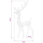 Színes rénszarvasos karácsonyi dekoráció 140 LED-del 128 cm 9