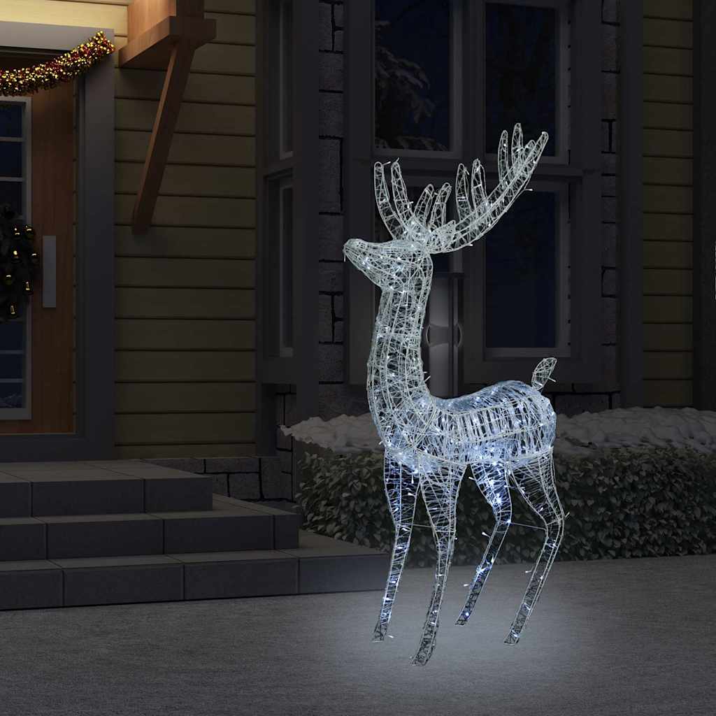 Hideg fehér XXL akril karácsonyi rénszarvas 250 LED-del 180 cm 3
