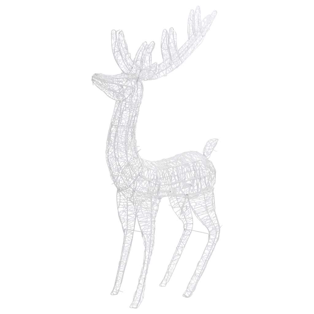 Hideg fehér XXL akril karácsonyi rénszarvas 250 LED-del 180 cm 6