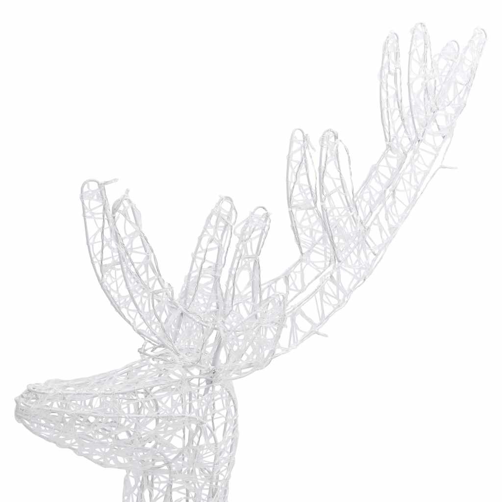 Hideg fehér XXL akril karácsonyi rénszarvas 250 LED-del 180 cm 7