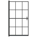 Fekete ESG zuhanykabin 80 x 140 cm 3