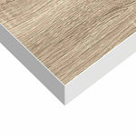 2 db tölgyszínű és fehér MDF lebegő fali polc 23x23,5x3,8 cm 12
