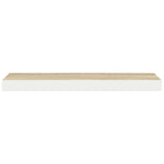4 db tölgyszínű és fehér MDF lebegő fali polc 60x23,5x3,8 cm 7