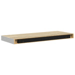 4 db tölgyszínű és fehér MDF lebegő fali polc 60x23,5x3,8 cm 9