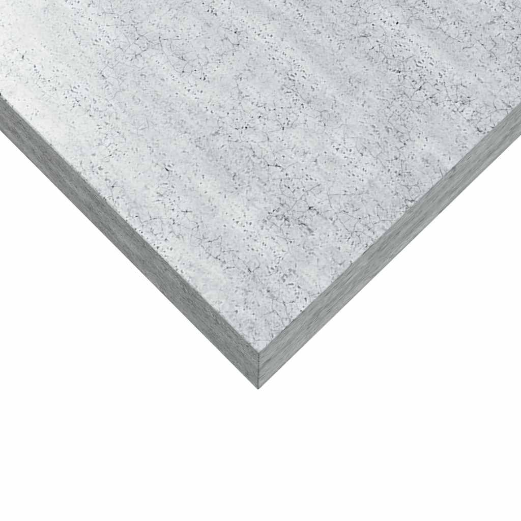 2 db betonszürke MDF lebegő fali polc 23 x 23,5 x 3,8 cm 12