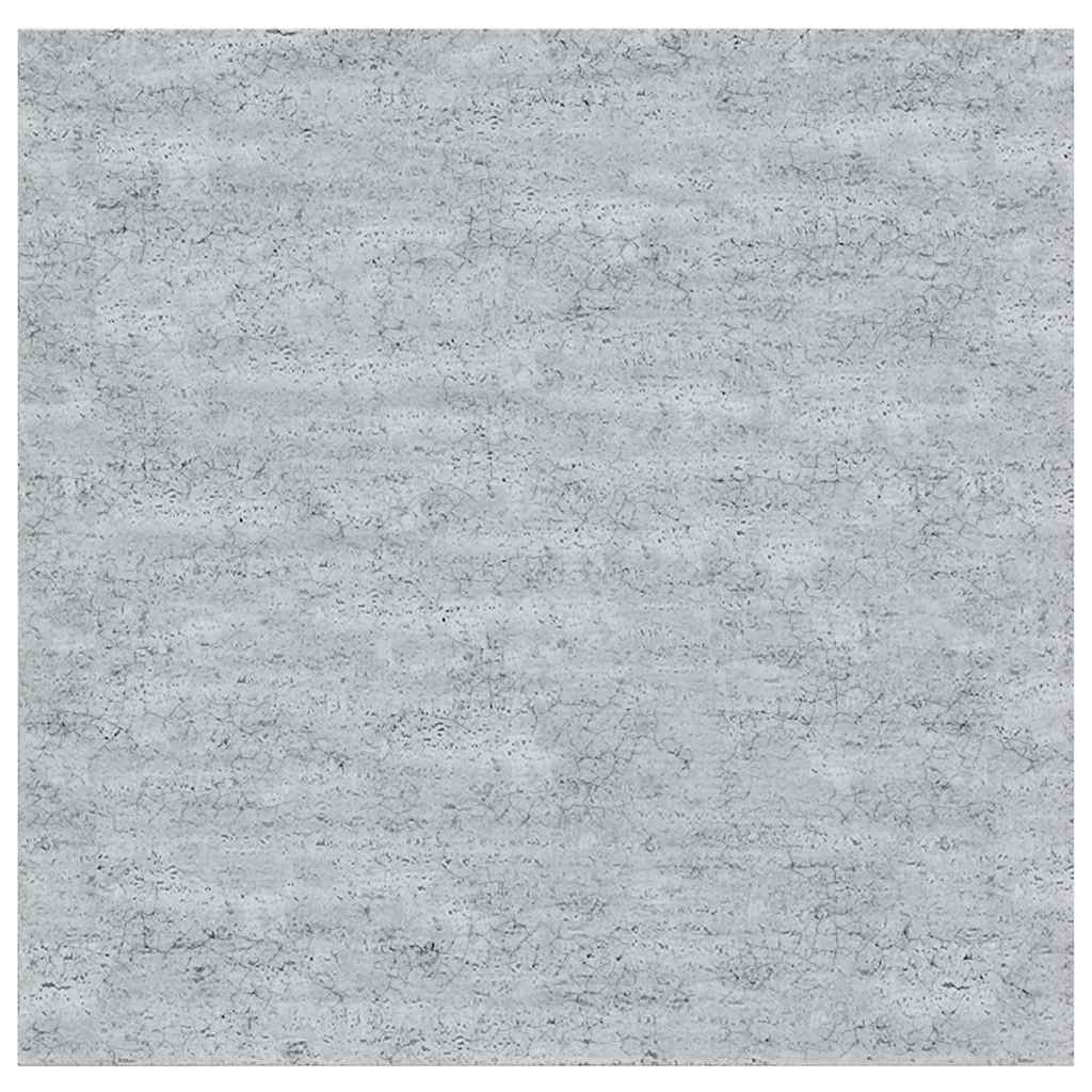 4 db betonszürke MDF lebegő fali polc 23 x 23,5 x 3,8 cm 10