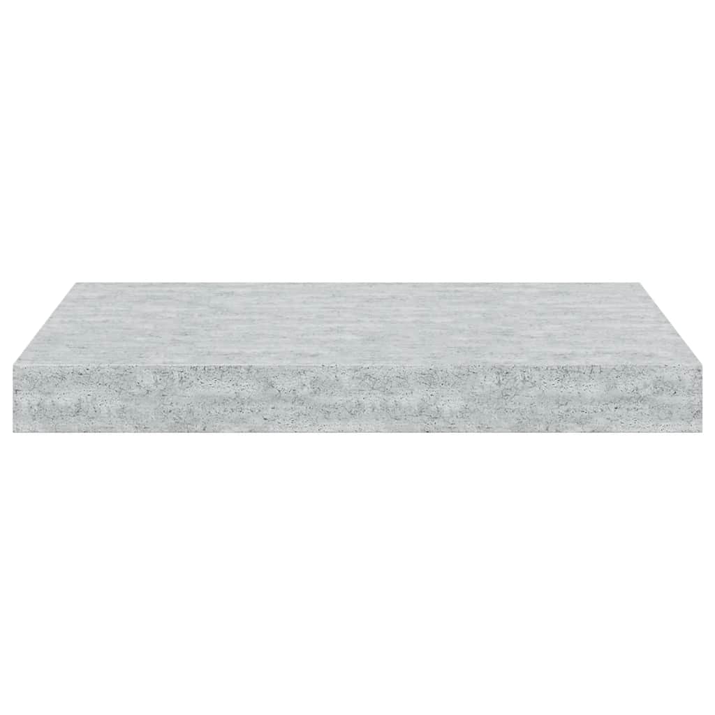 2 db betonszürke MDF lebegő fali polc 40 x 23 x 3,8 cm 7