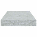 2 db betonszürke MDF lebegő fali polc 40 x 23 x 3,8 cm 8
