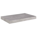 Betonszürke MDF lebegő fali polc 50 x 23,5 x 3,8 cm 2