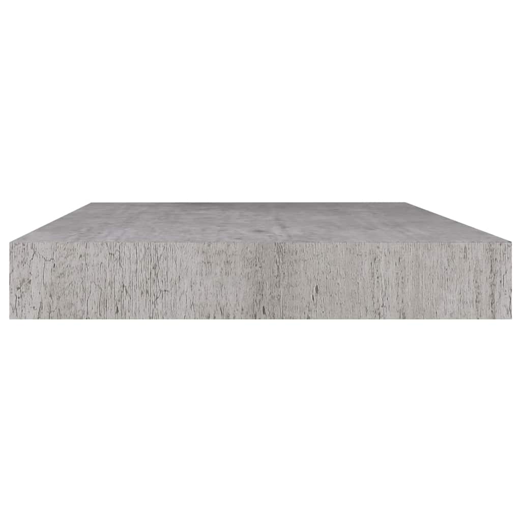 Betonszürke MDF lebegő fali polc 50 x 23,5 x 3,8 cm 5