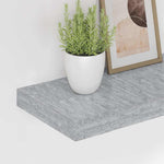 4 db betonszürke MDF lebegő fali polc 80 x 23,5 x 3,8 cm 4