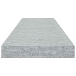 4 db betonszürke MDF lebegő fali polc 80 x 23,5 x 3,8 cm 8
