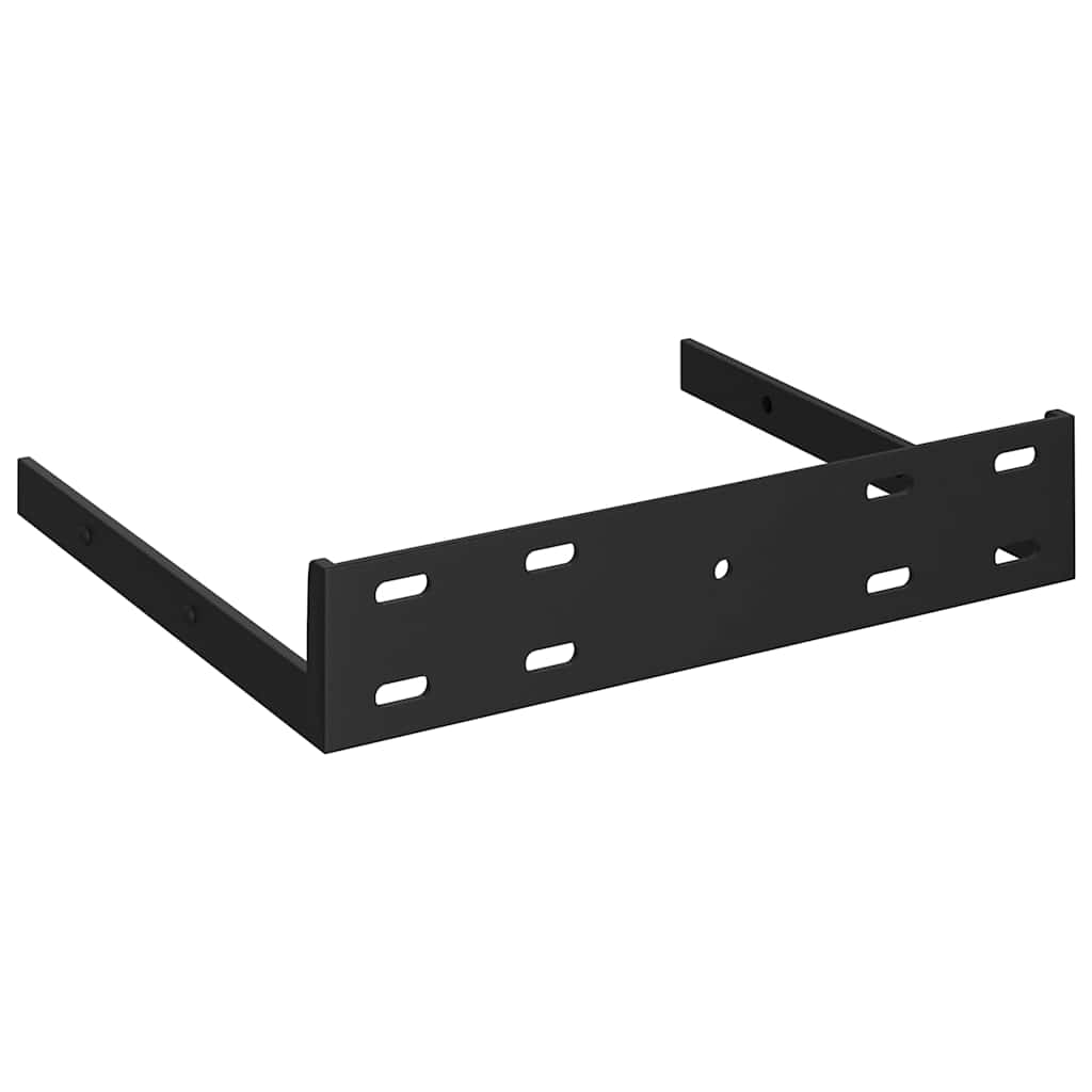 2 db tölgyszínű és fehér MDF fali sarokpolc 35 x 35 x 3,8 cm 9
