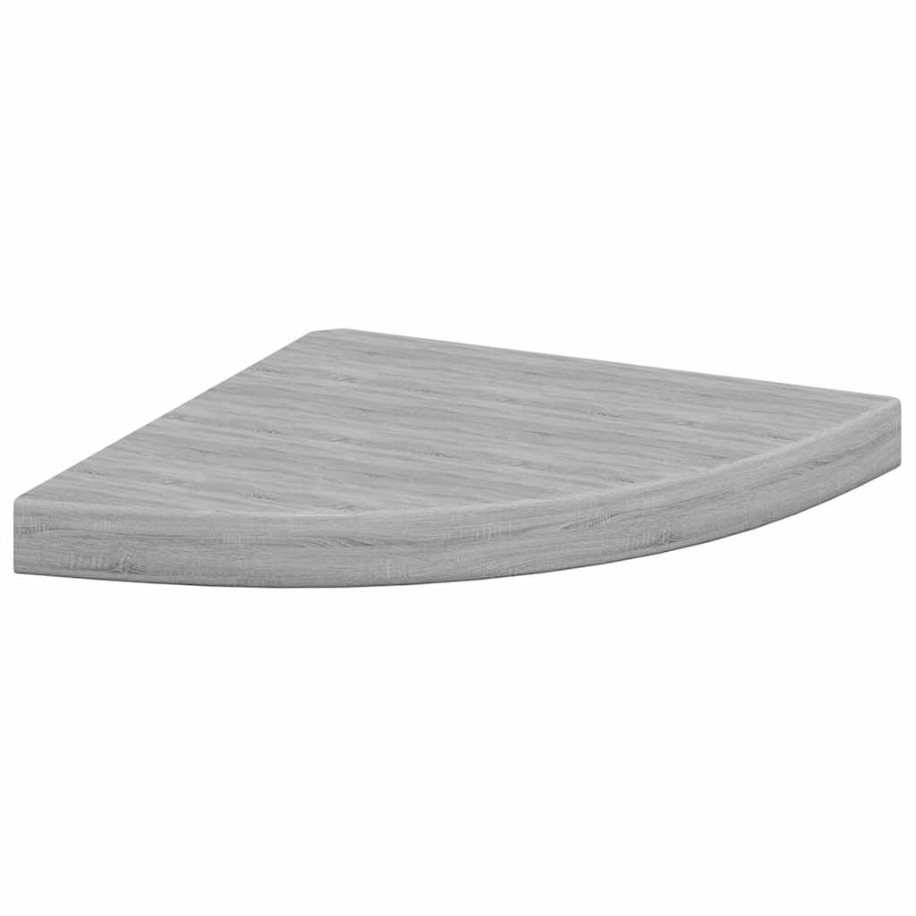 4 db betonszürke MDF fali sarokpolc 35 x 35 x 3,8 cm 5