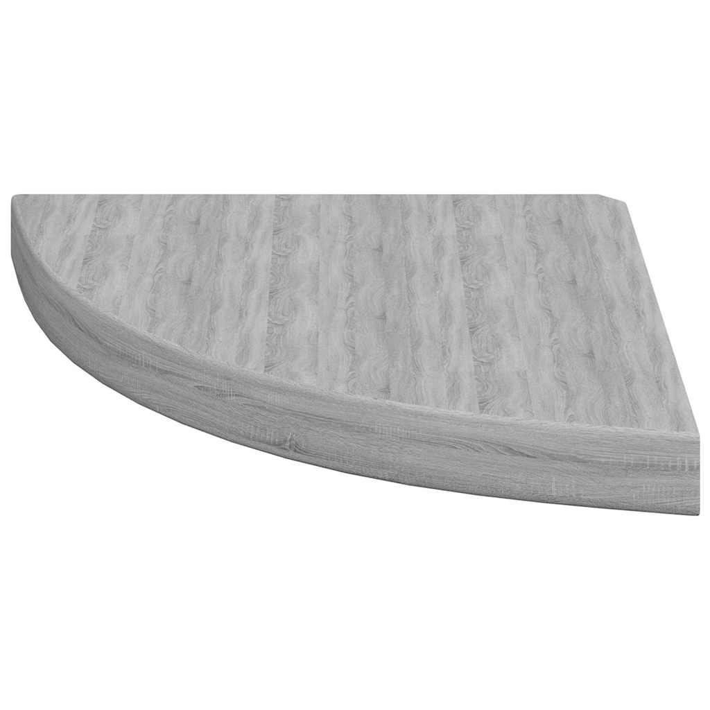 4 db betonszürke MDF fali sarokpolc 35 x 35 x 3,8 cm 6